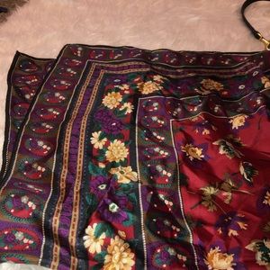 Floral Silk Scarf